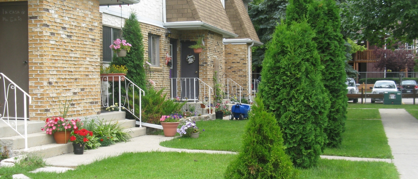 Exterior of Village Canadien housing co-operative